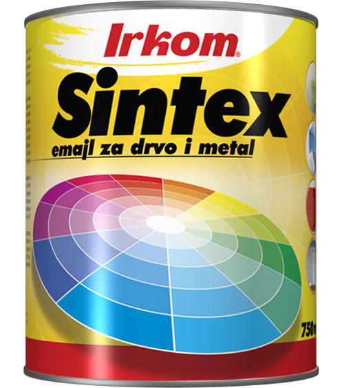 SINTEX je univerzalni, uljani, antikorozivni premaz za dekoraciju i zaštitu metala i drveta u enterijeru i eksterijeru.  Izrađen je na bazi alkidnih smola, organskih i neorganskih pigmenata i rastvarača. Primenu ima pri farbanju građevinske stolarije, ograda, kapija, metalnih konstrukcija i sličnih površina.